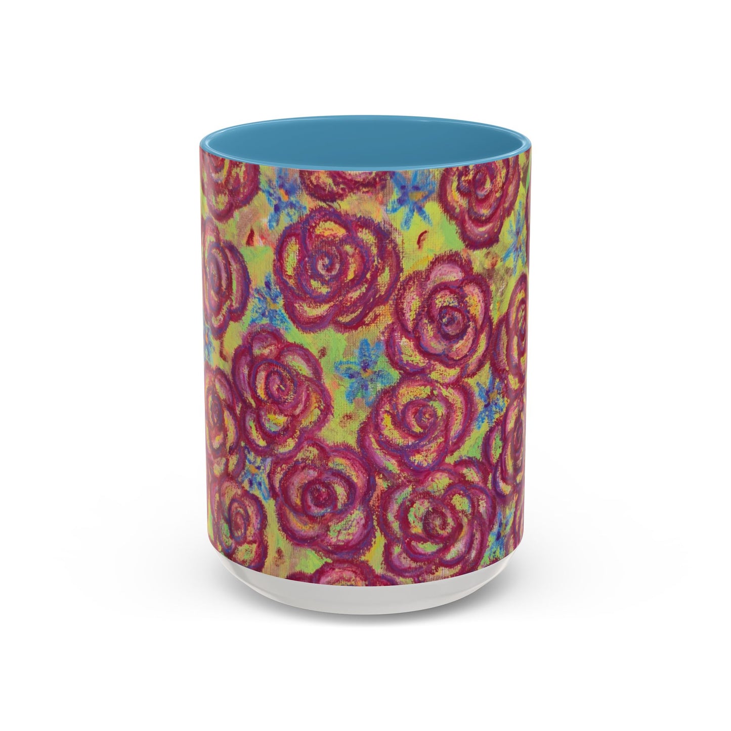 Art Accent Mug - Magenta Roses