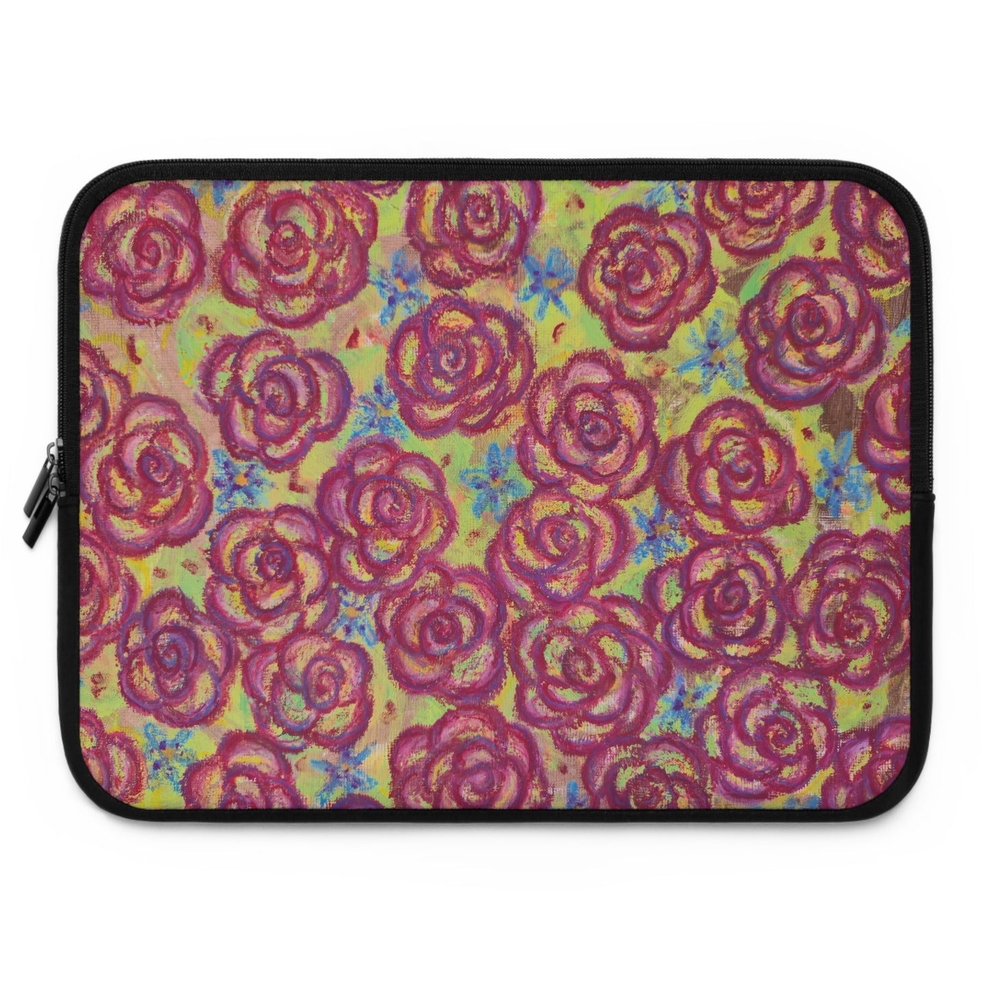 Art Laptop/Tablet Sleeve - Magenta Roses