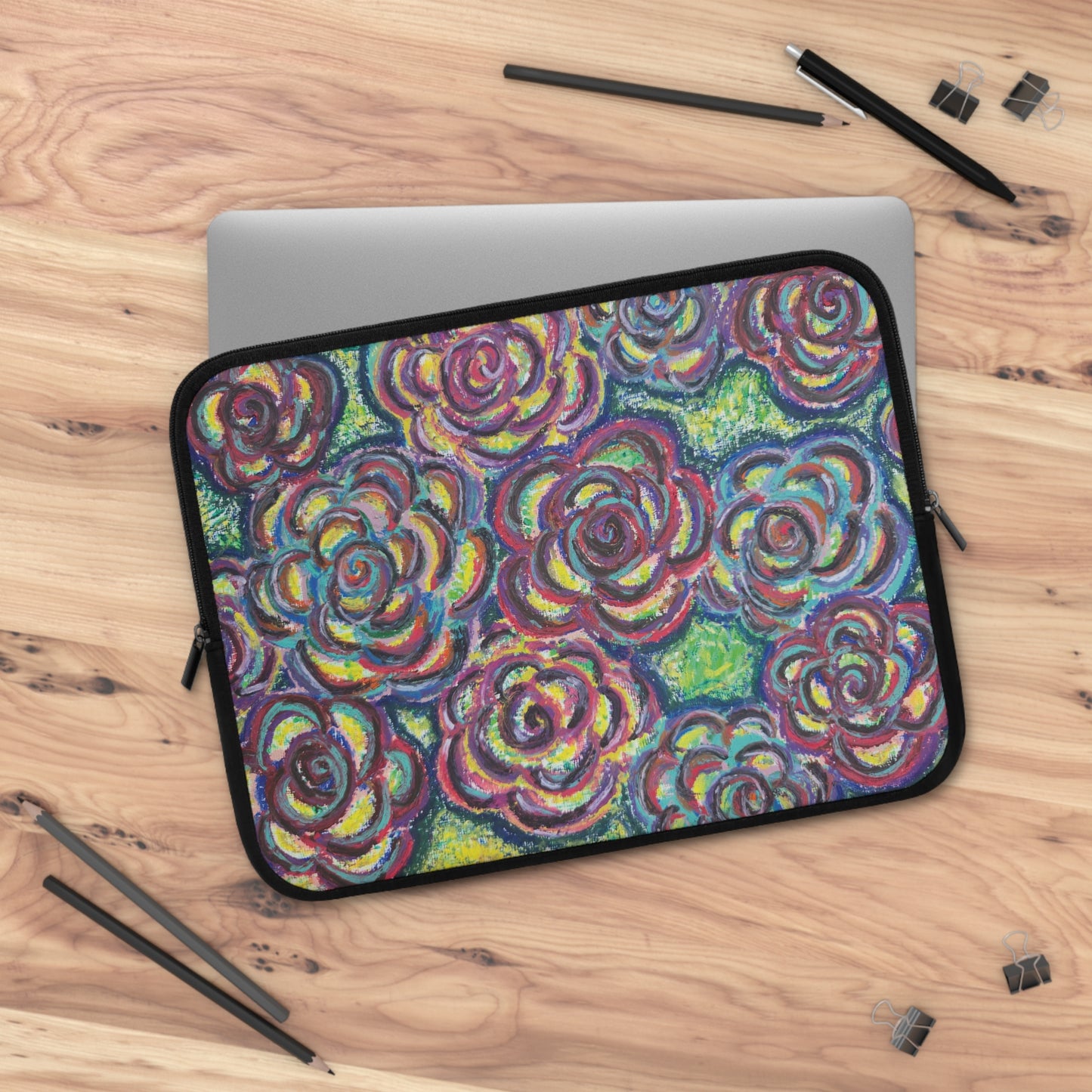 Art Laptop/Tablet Sleeve - Garden Roses