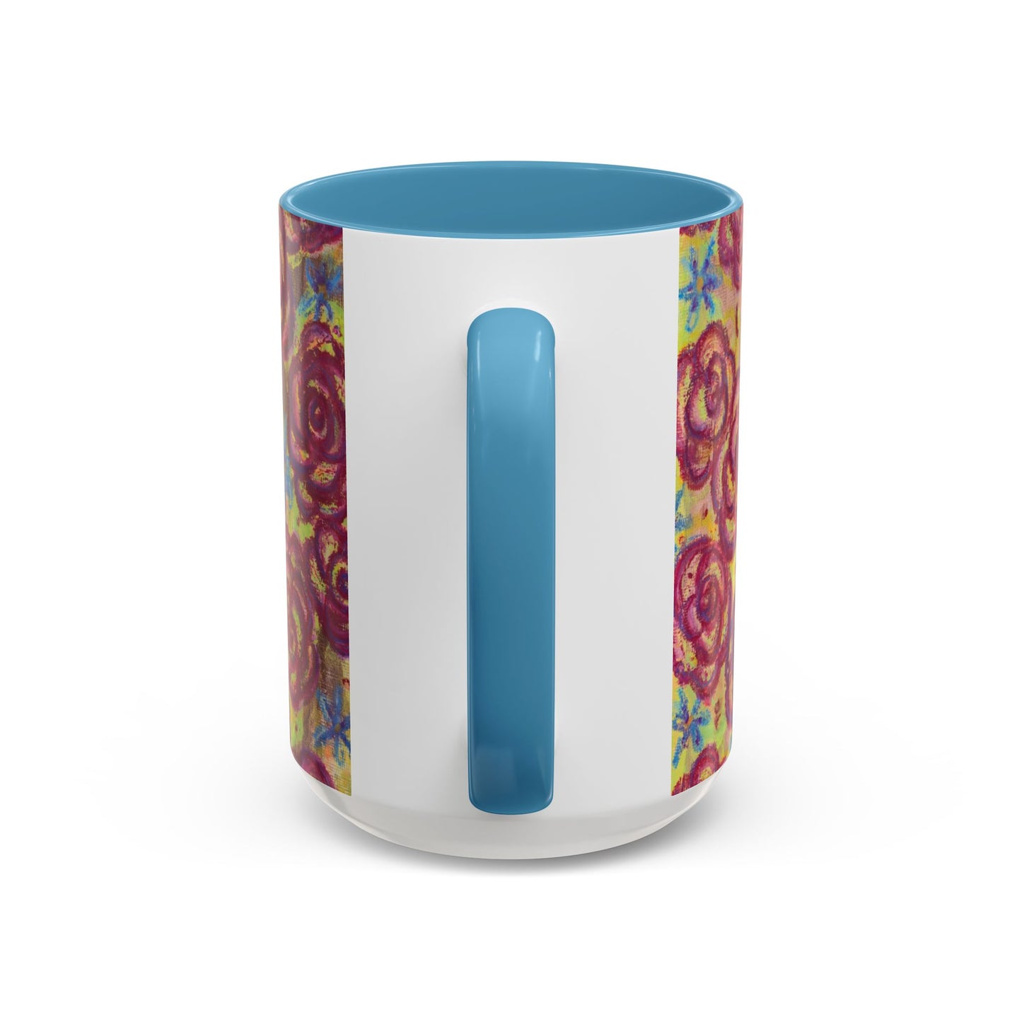 Art Accent Mug - Magenta Roses