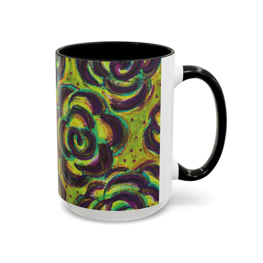 Art Accent Mug -  Peridot Roses
