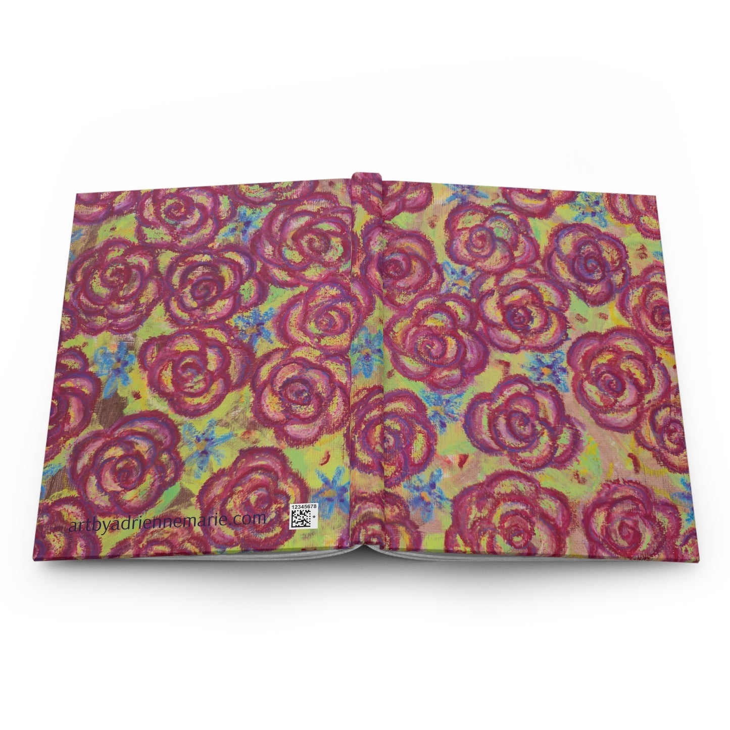Hardcover Journal Matte - Magenta Roses
