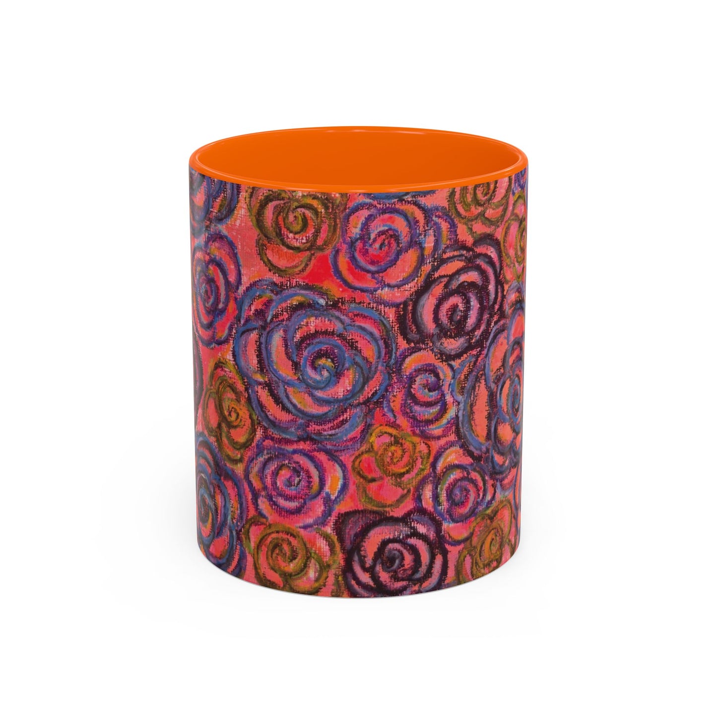 Art Accent Mug - Electric Pink Roses