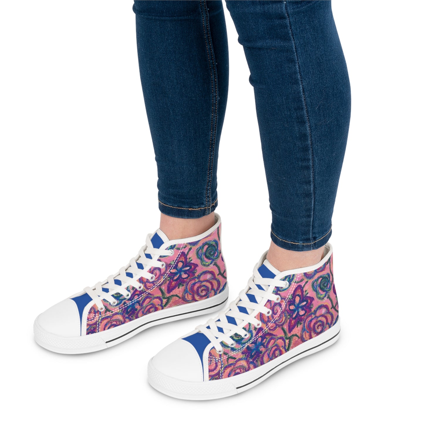 Art High Top Sneakers - Mystical Roses