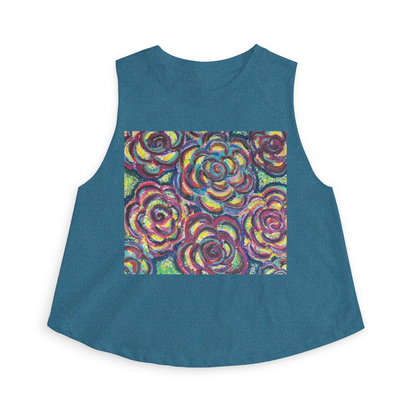 Art Women's Crop Top - Garden Roses