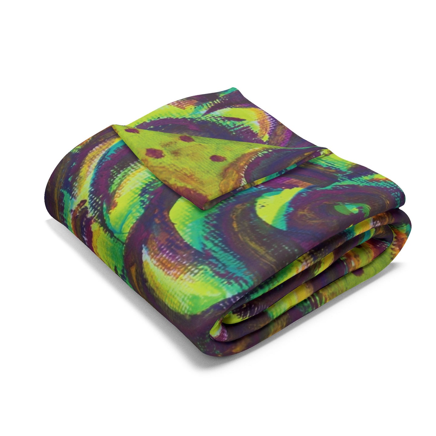 Art Fleece Blanket - Peridot Roses