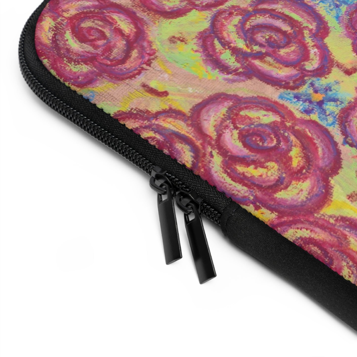 Art Laptop/Tablet Sleeve - Magenta Roses