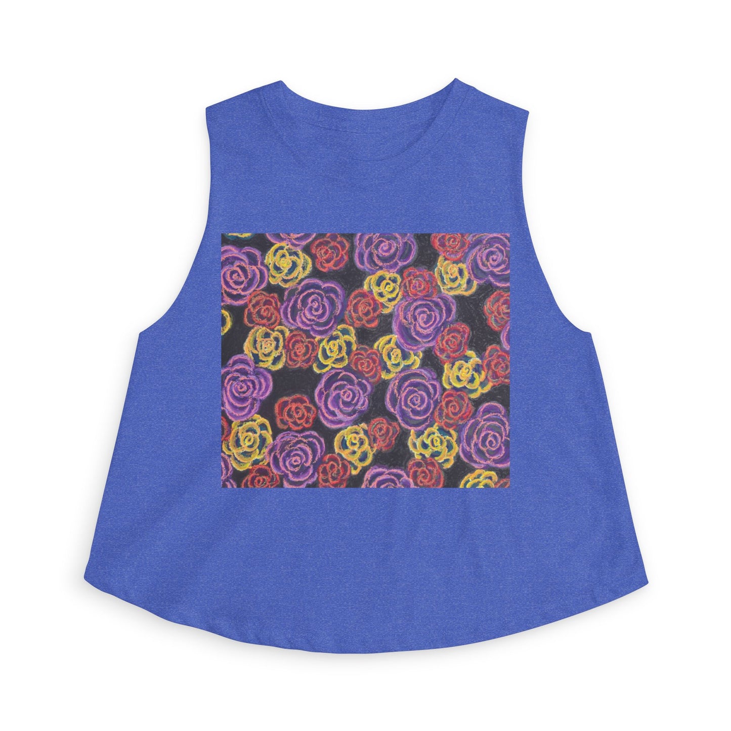 Art Women's Crop Top - Midnight Roses