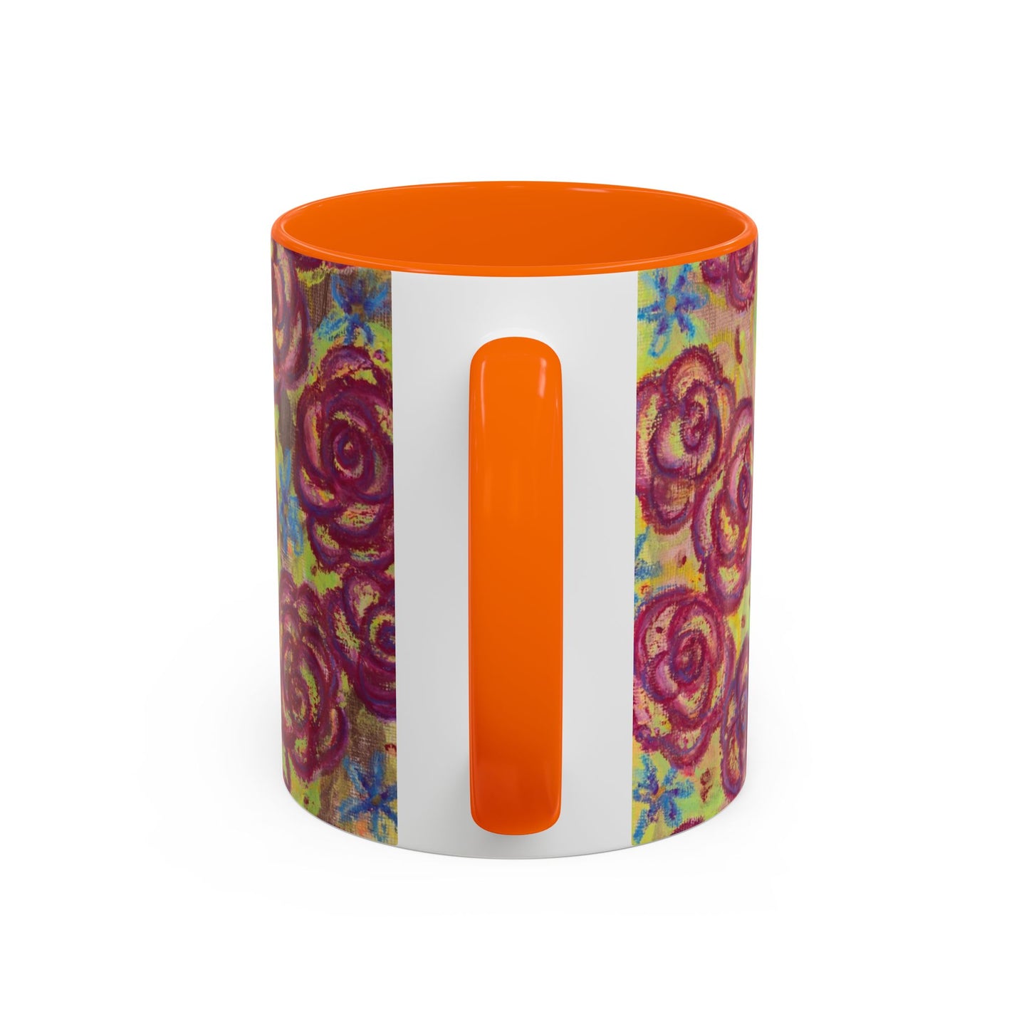 Art Accent Mug - Magenta Roses