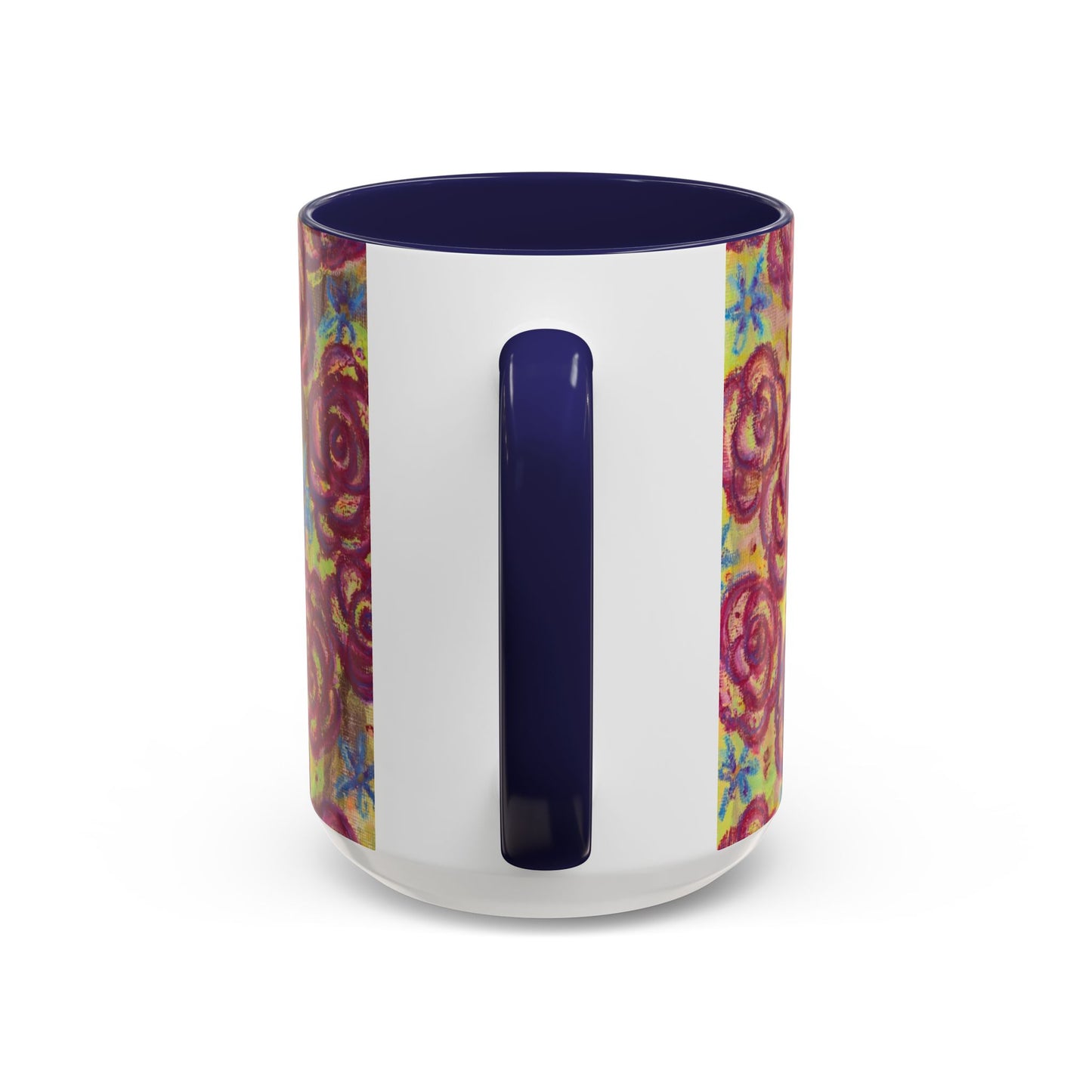 Art Accent Mug - Magenta Roses