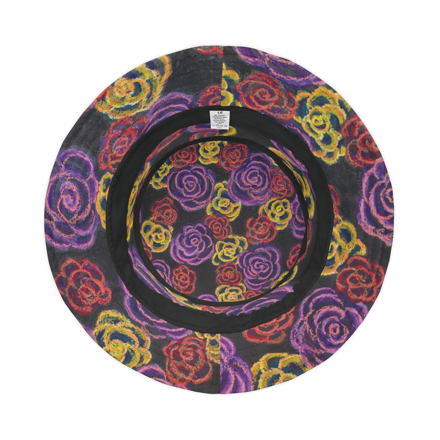 Art Bucket Hat - Midnight Roses