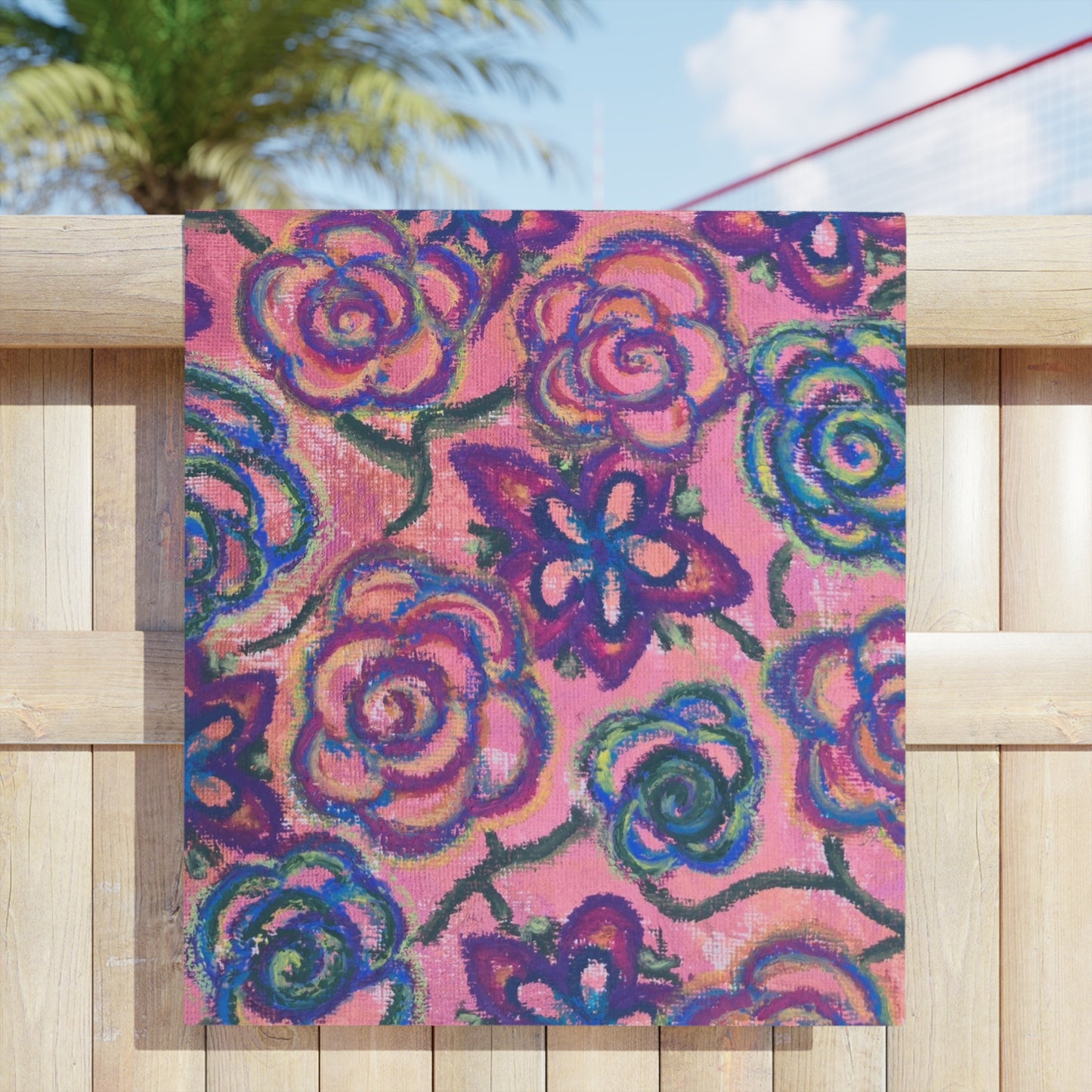 Art Beach Towel - Mystical Roses