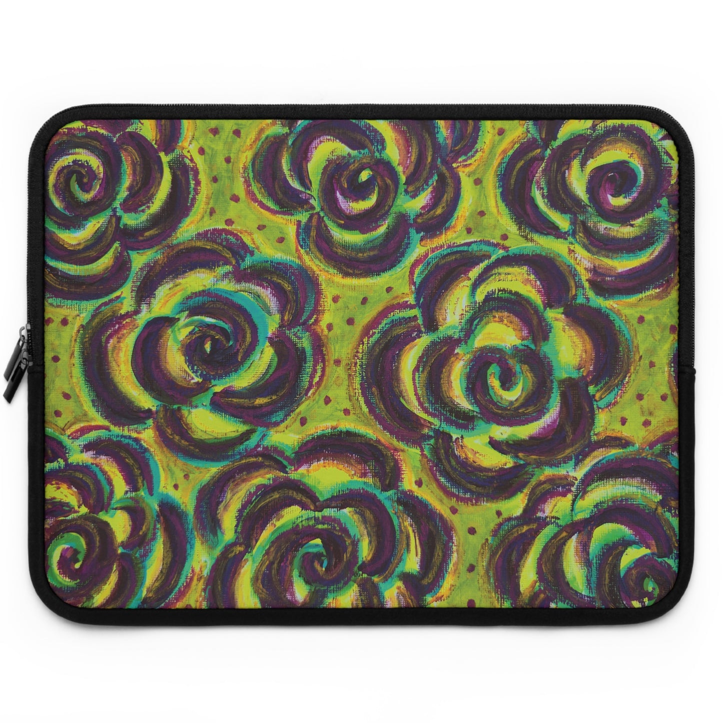 Art Laptop/Tablet Sleeve - Peridot Roses