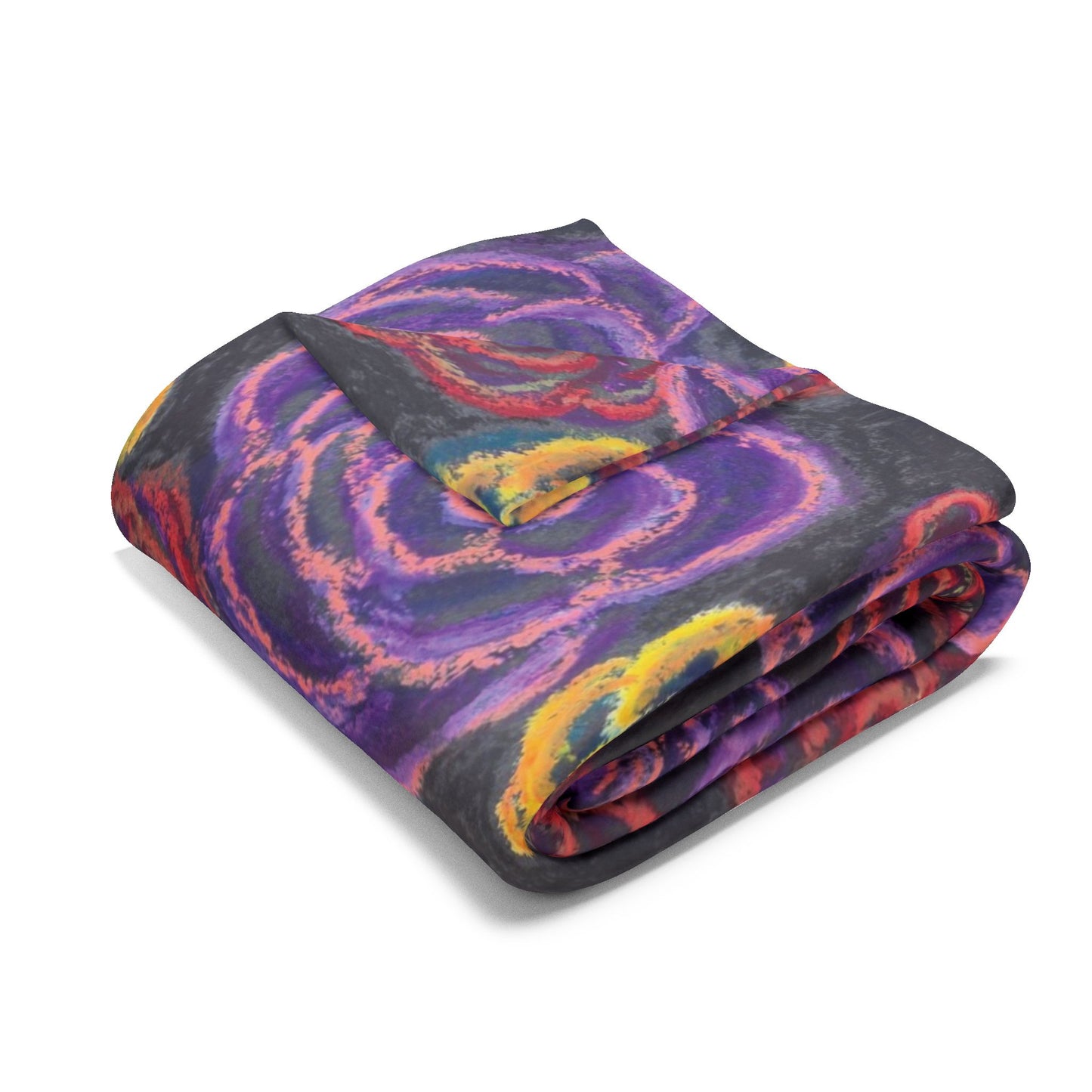 Art Fleece Blanket - Midnight Roses
