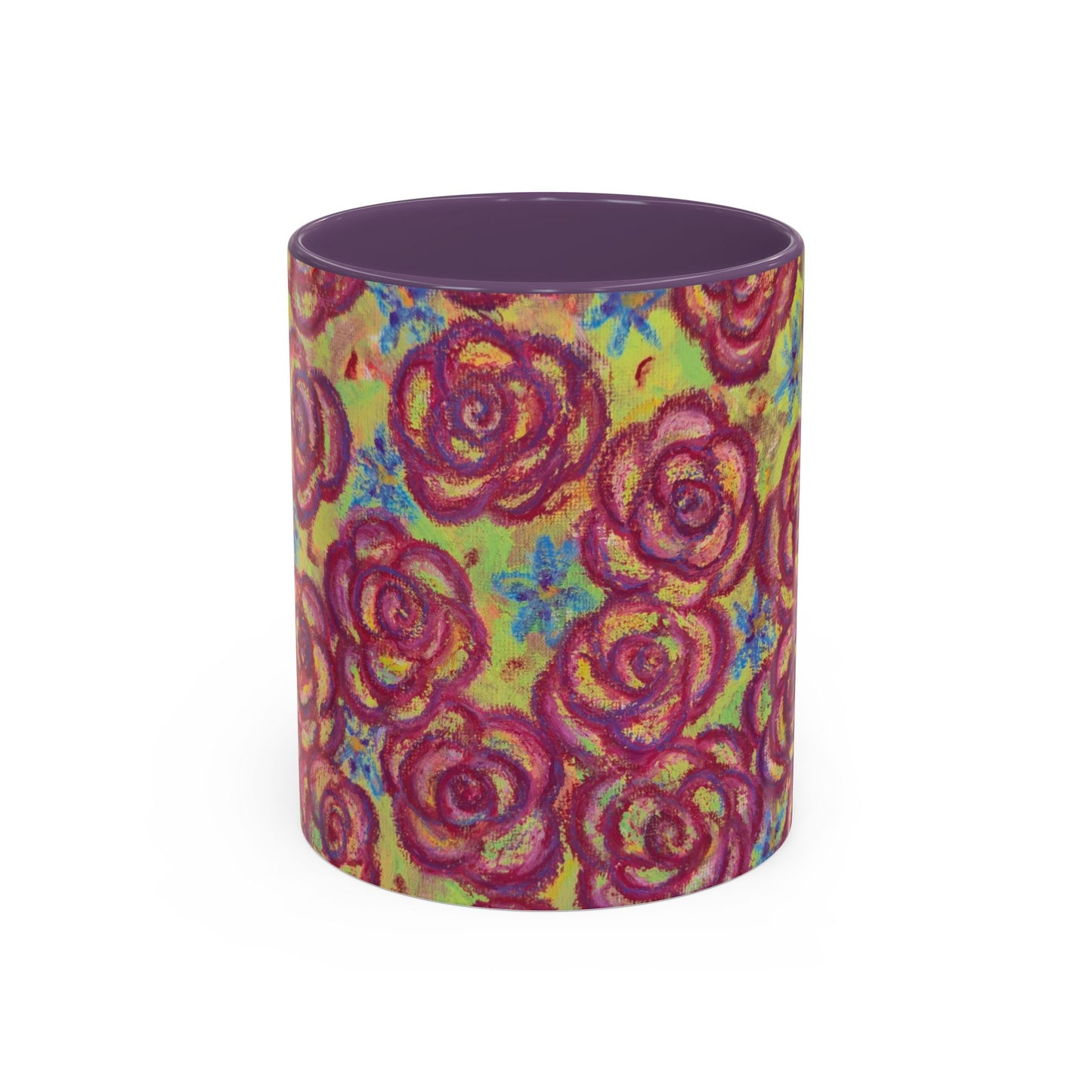 Art Accent Mug - Magenta Roses