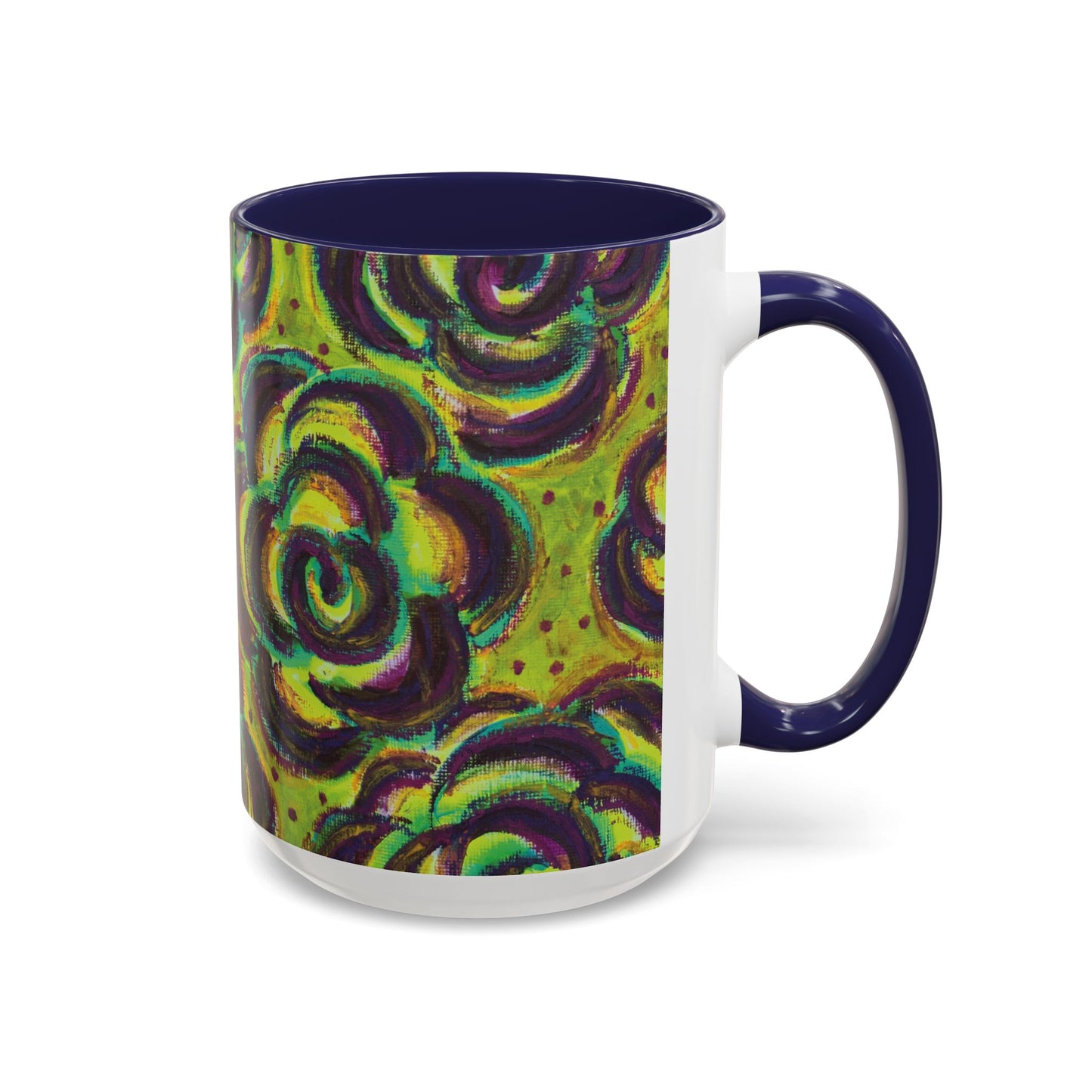 Art Accent Mug -  Peridot Roses