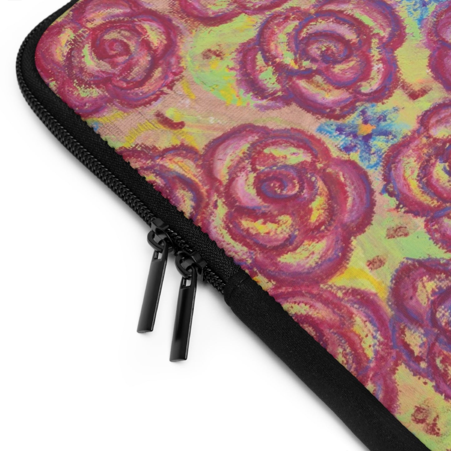 Art Laptop/Tablet Sleeve - Magenta Roses