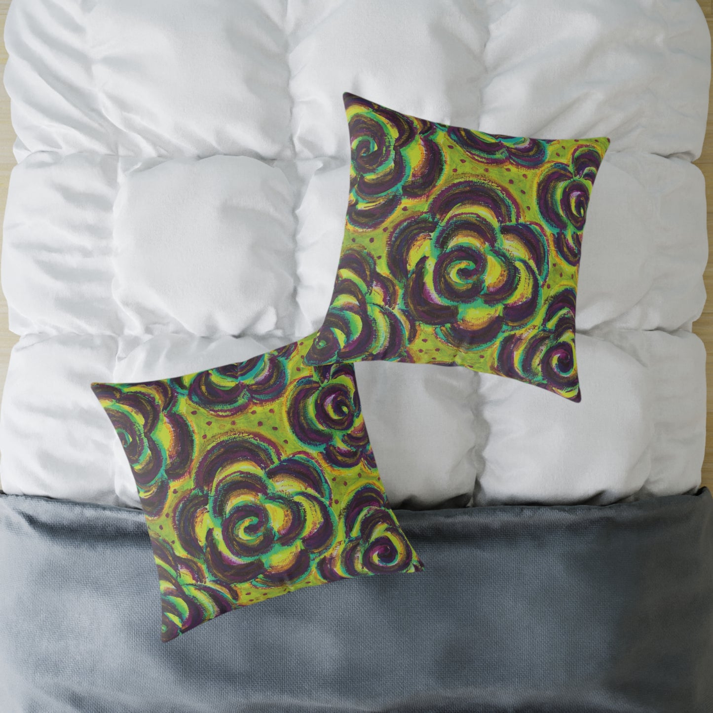 Art Pillow - Peridot Roses