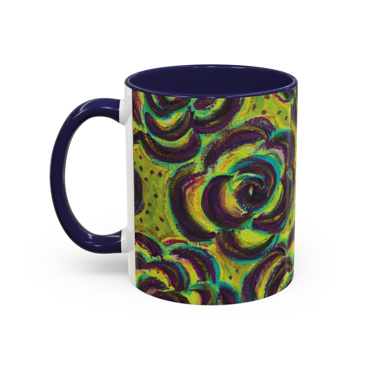 Art Accent Mug -  Peridot Roses