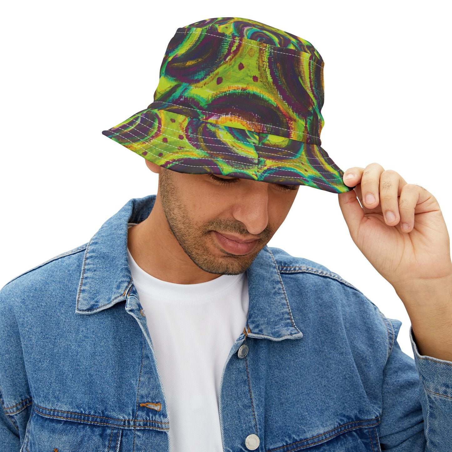 Art Bucket Hat - Peridot Roses