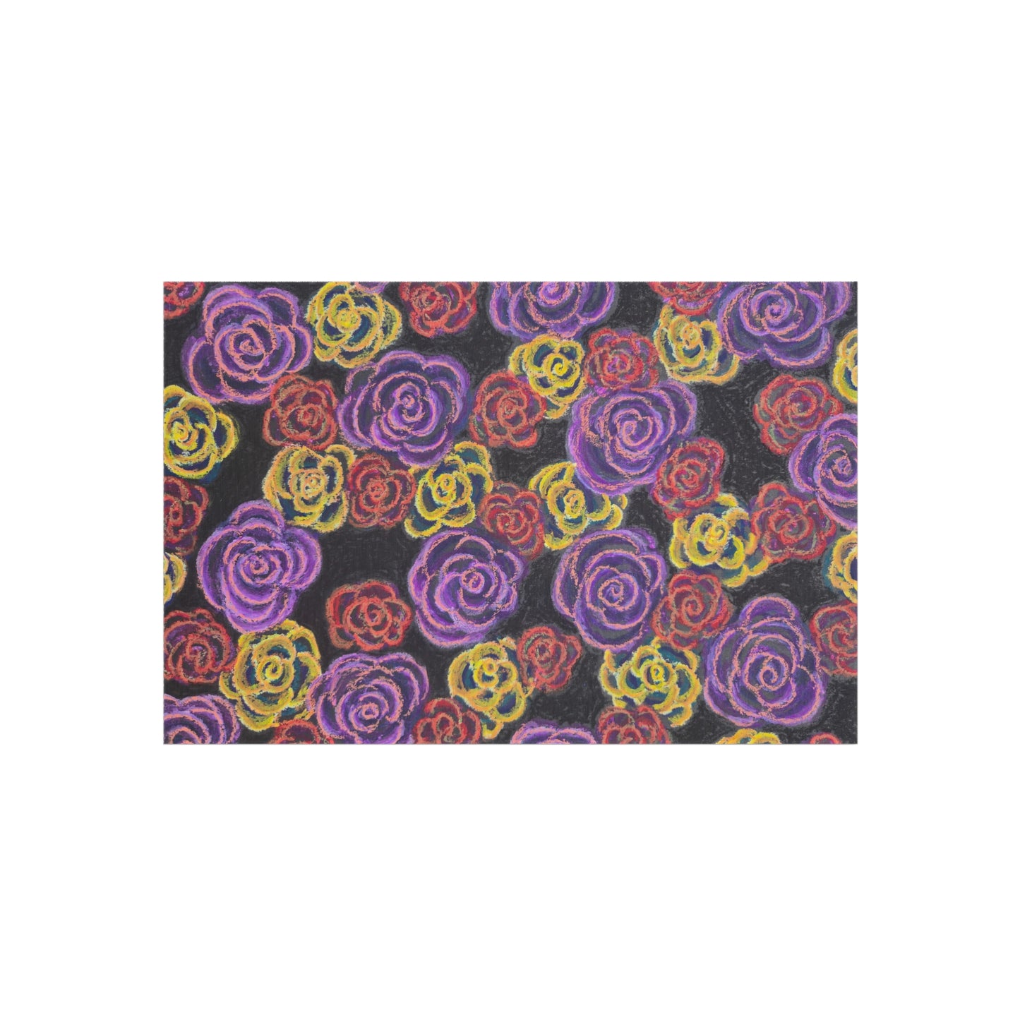 Art Rug - Midnight Roses