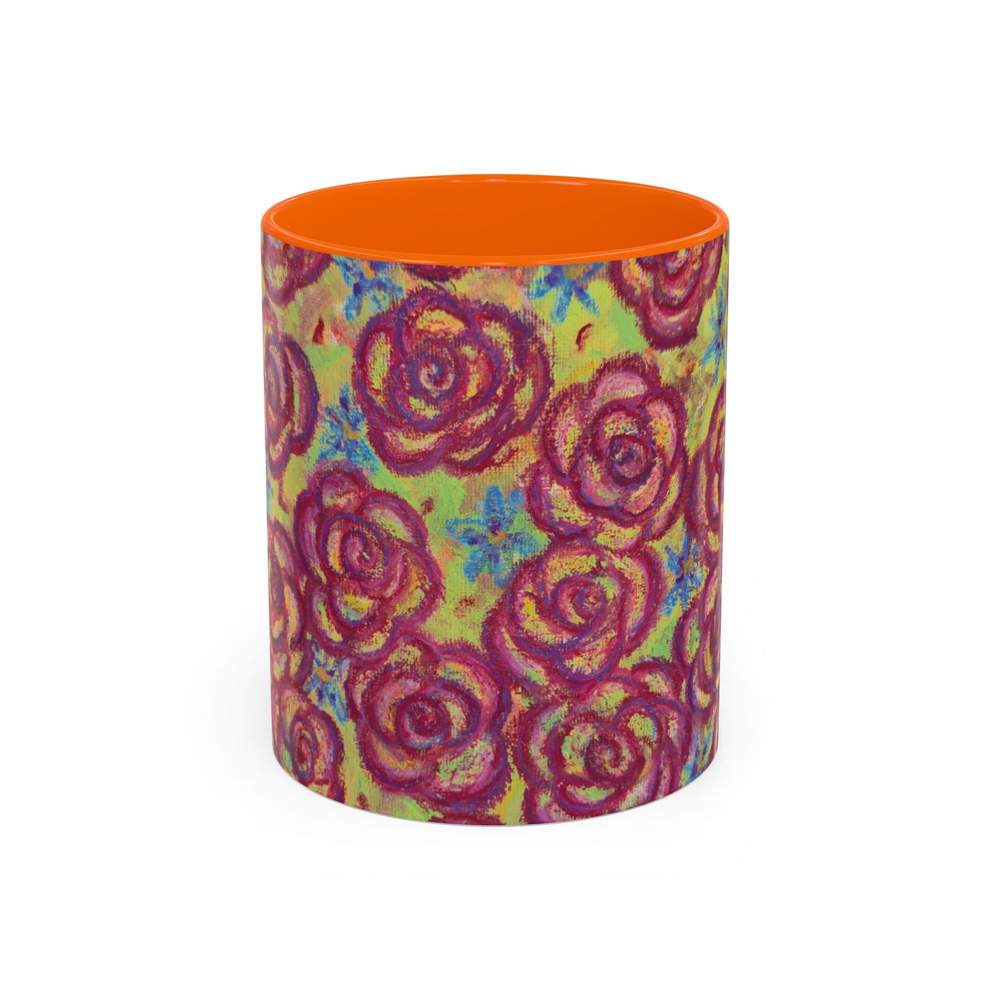 Art Accent Mug - Magenta Roses