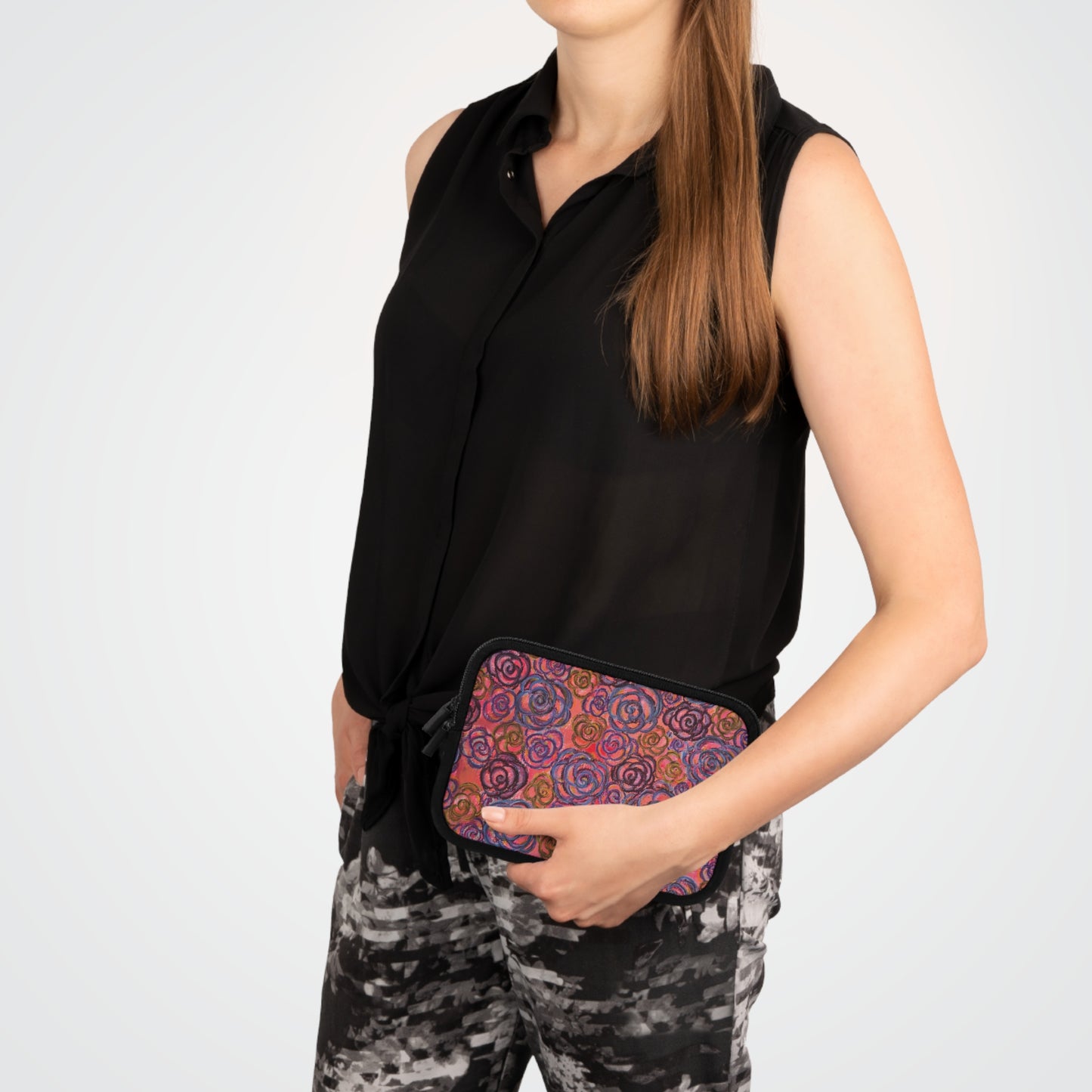Art Laptop/Tablet Sleeve - Electric Pink Roses