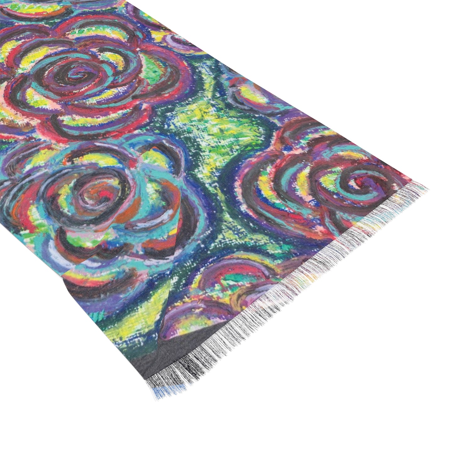 Art Scarf - Garden Roses