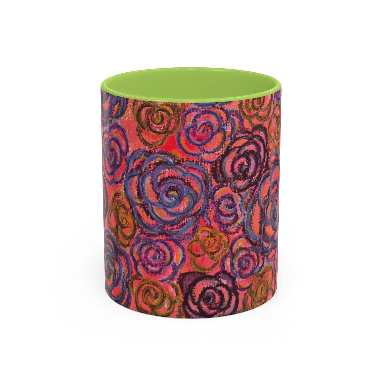 Art Accent Mug - Electric Pink Roses