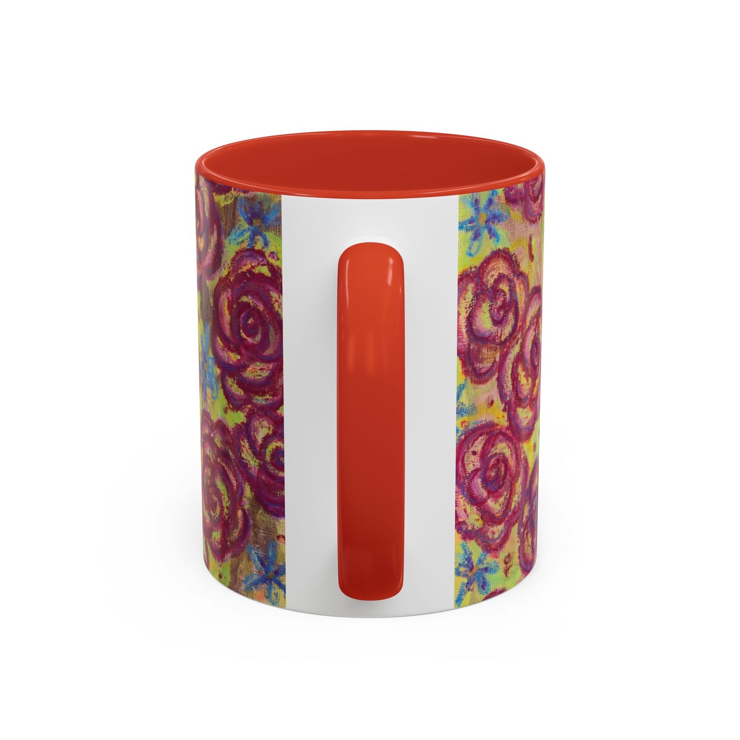 Art Accent Mug - Magenta Roses