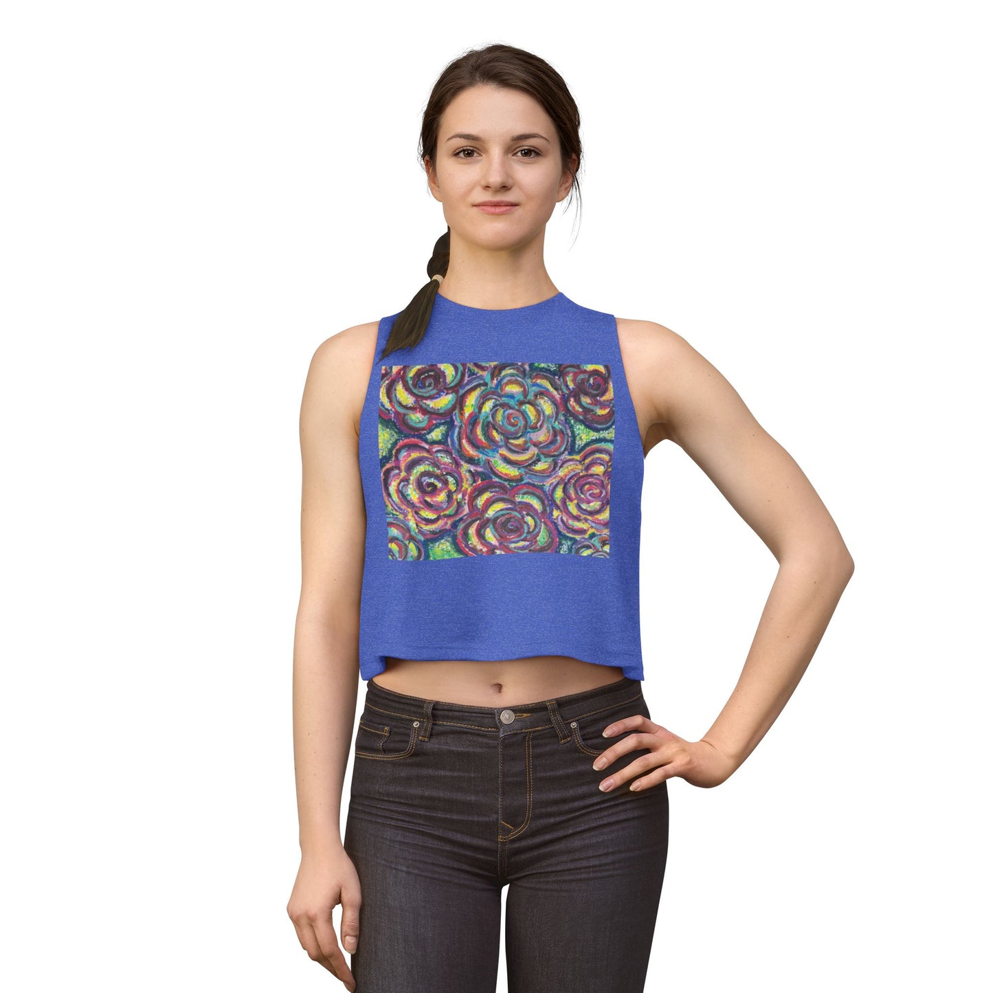 Art Women's Crop Top - Garden Roses