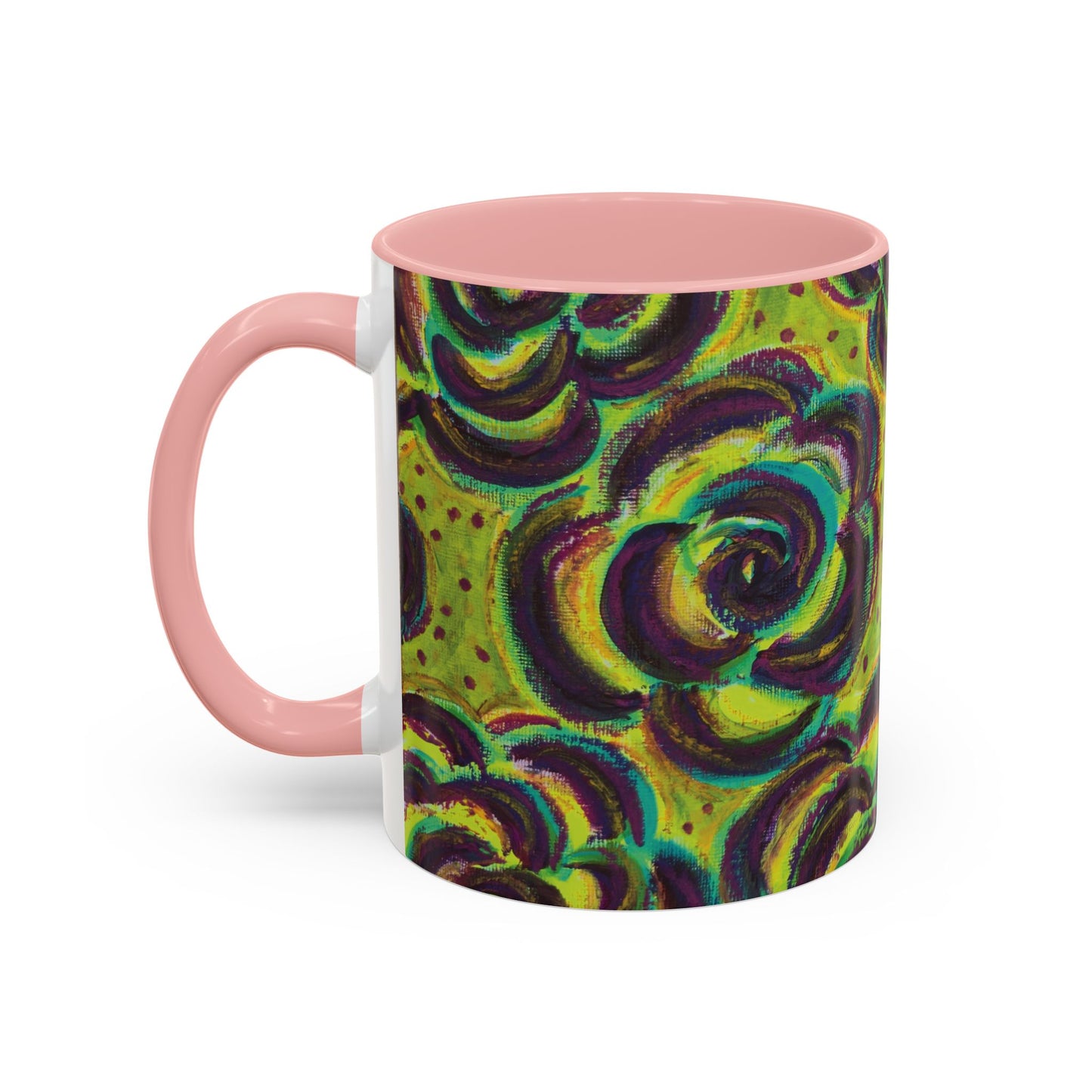 Art Accent Mug -  Peridot Roses