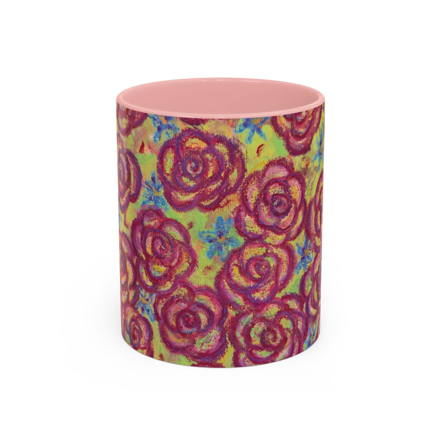 Art Accent Mug - Magenta Roses
