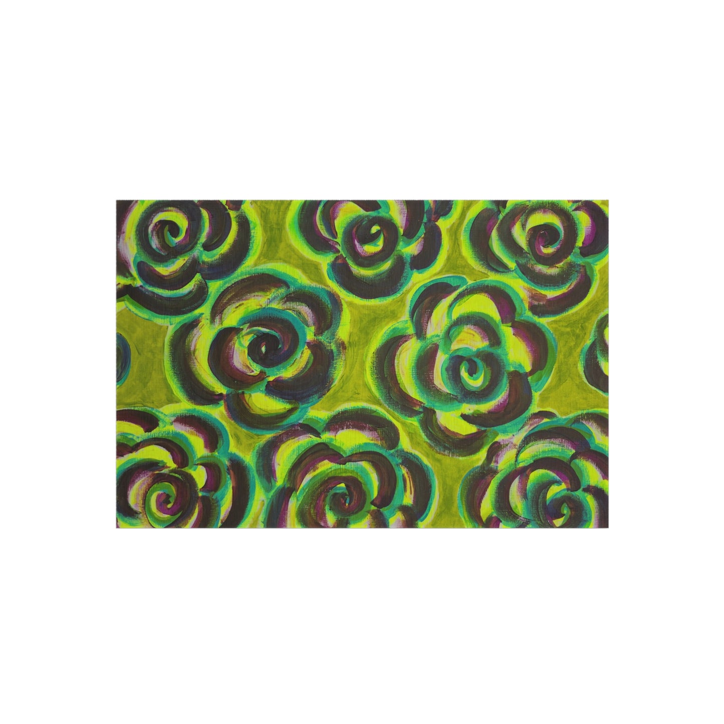 Art Rug - Peridot Roses