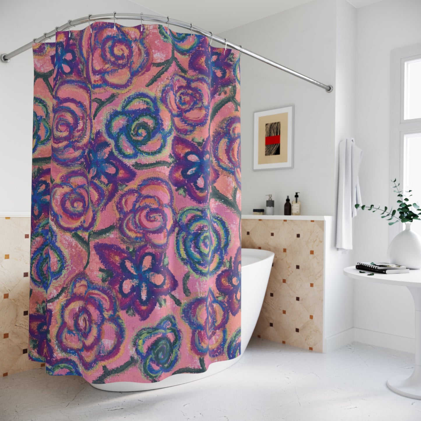 Art Shower Curtain - Mystical Roses