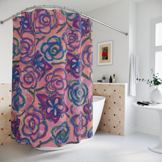 Art Shower Curtain - Mystical Roses