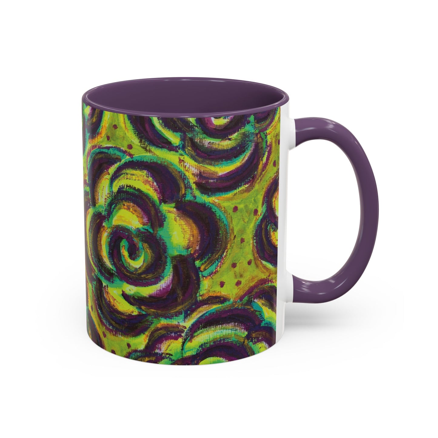 Art Accent Mug -  Peridot Roses