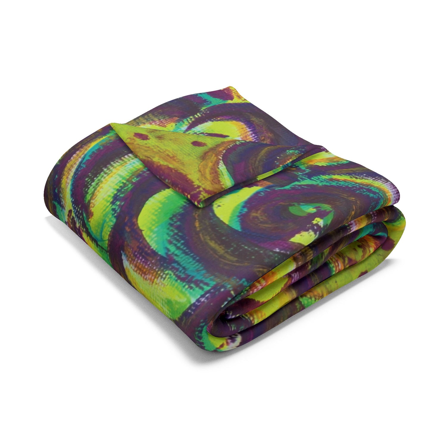 Art Fleece Blanket - Peridot Roses