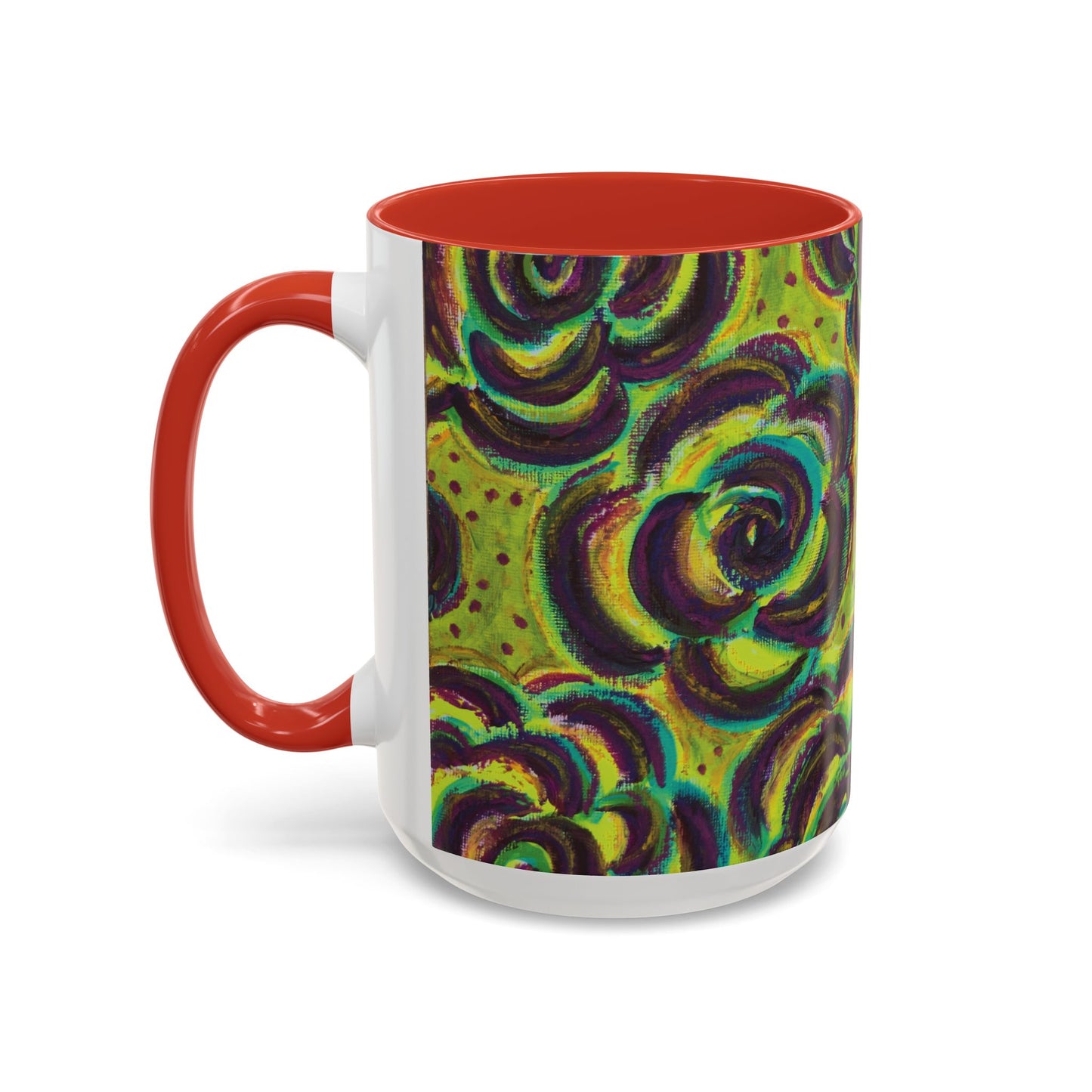 Art Accent Mug -  Peridot Roses
