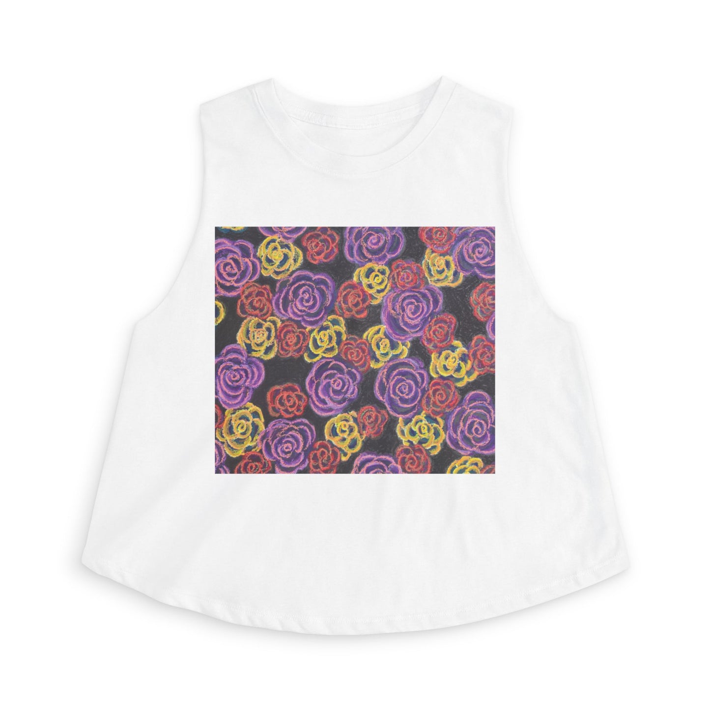 Art Women's Crop Top - Midnight Roses
