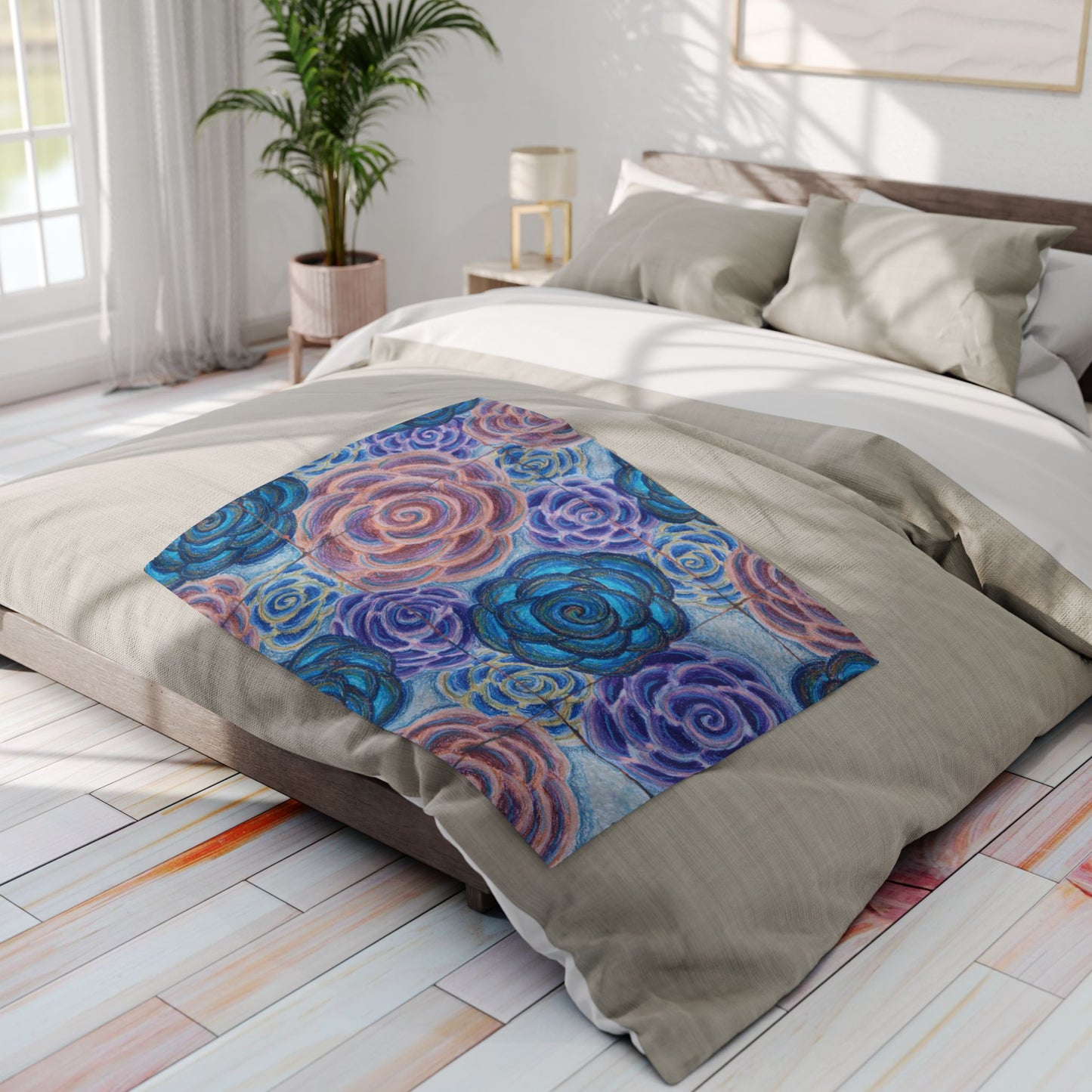 Art Fleece Blanket - Hometown Roses