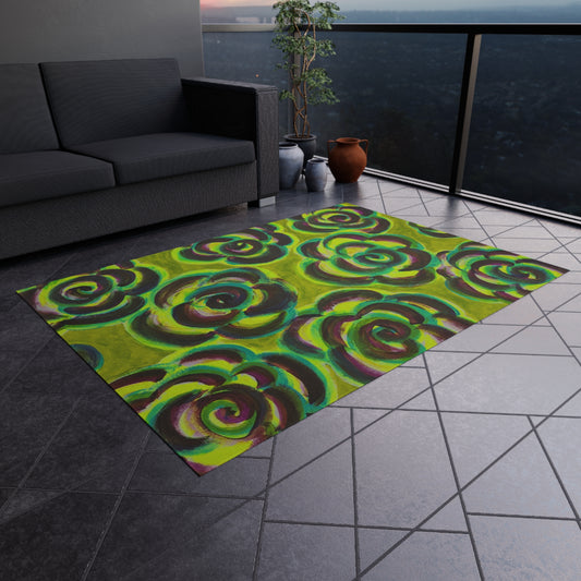 Art Rug - Peridot Roses