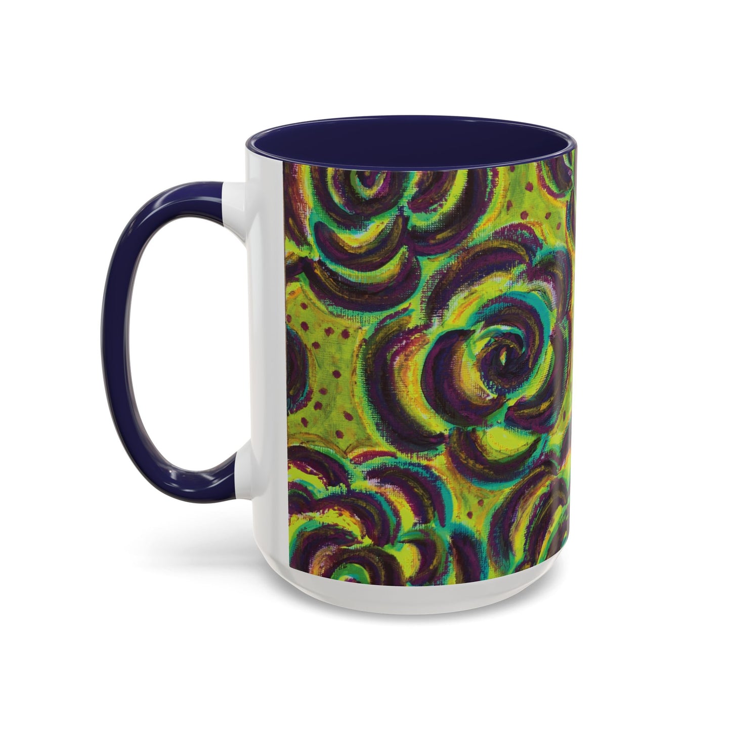 Art Accent Mug -  Peridot Roses