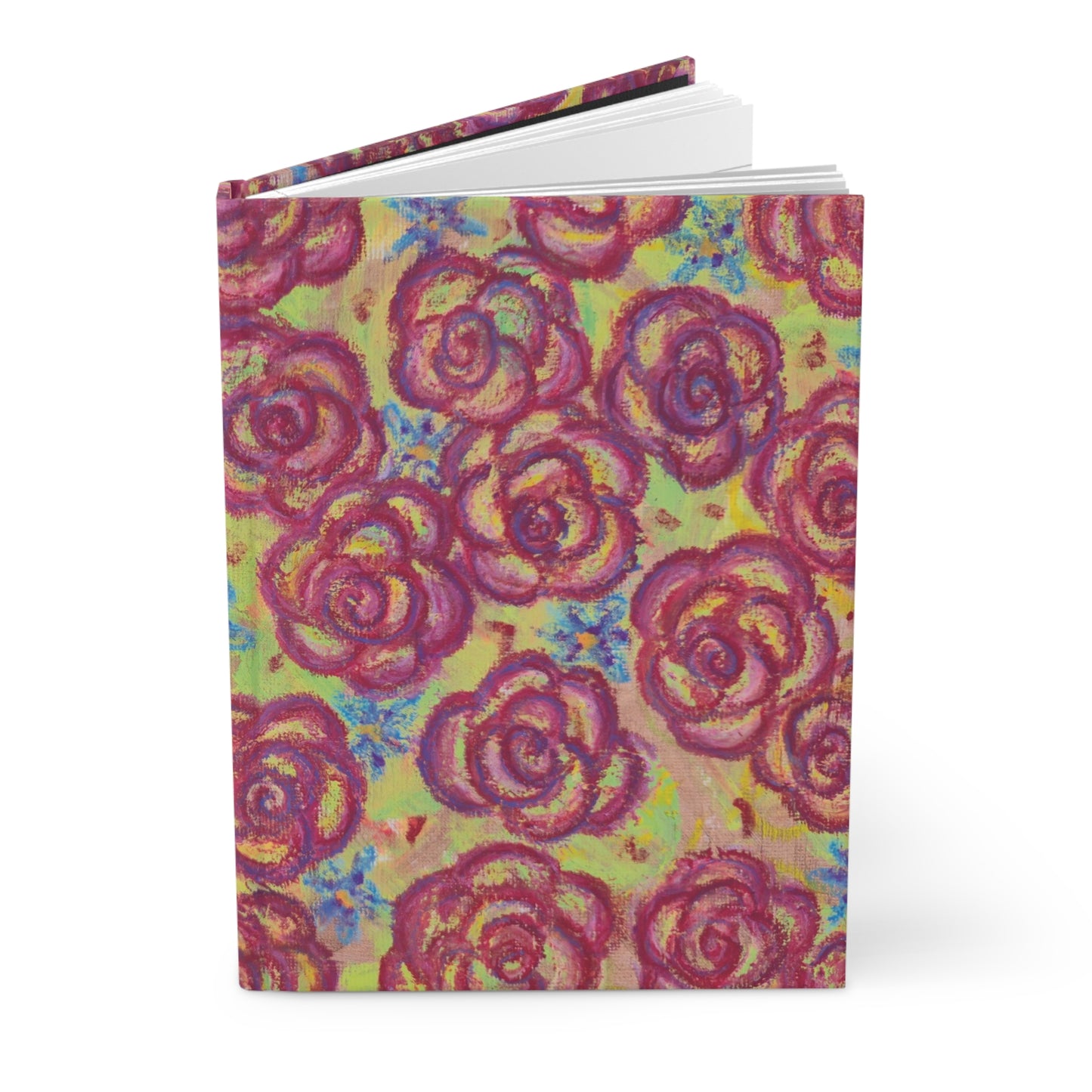 Hardcover Journal Matte - Magenta Roses