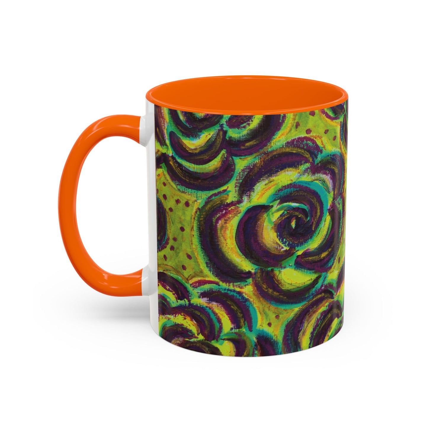 Art Accent Mug -  Peridot Roses