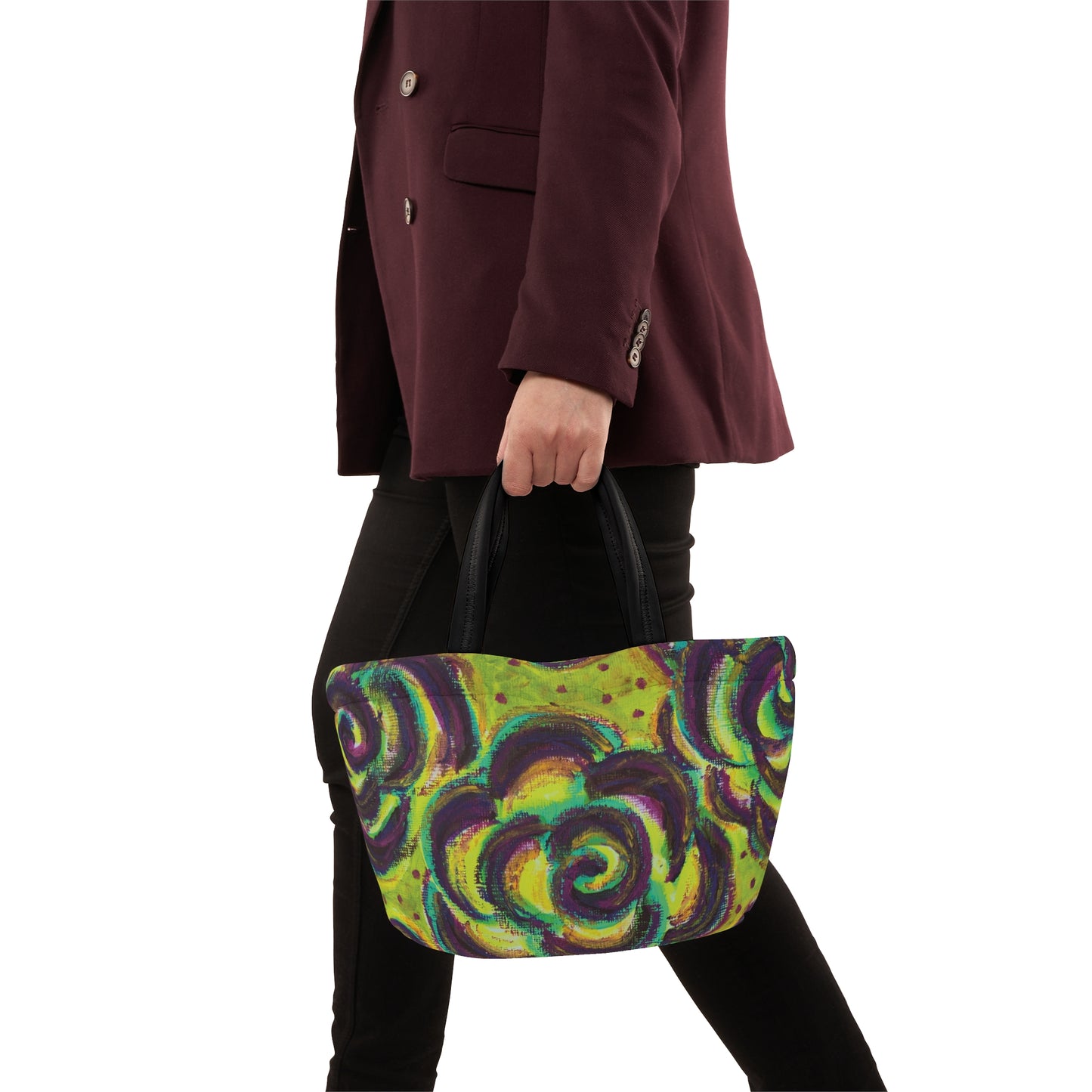 Art Lunch Bag - Peridot Roses