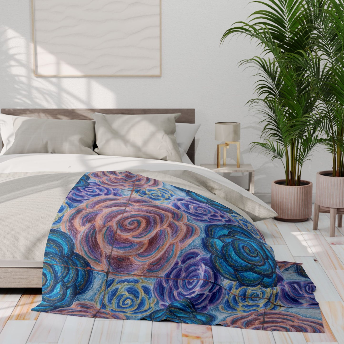 Art Fleece Blanket - Hometown Roses