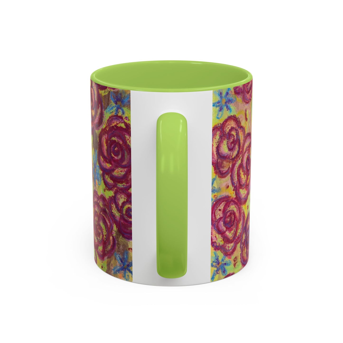 Art Accent Mug - Magenta Roses