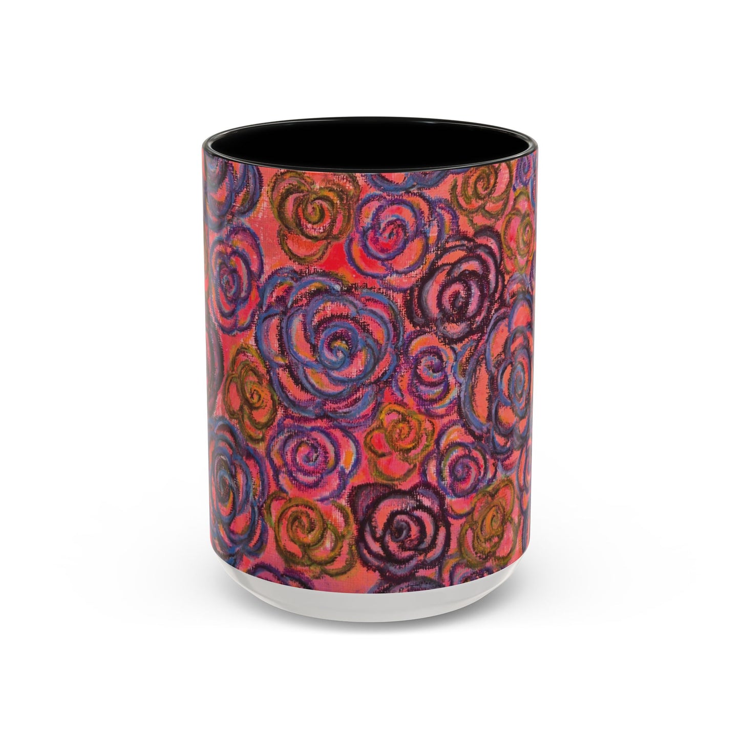 Art Accent Mug - Electric Pink Roses