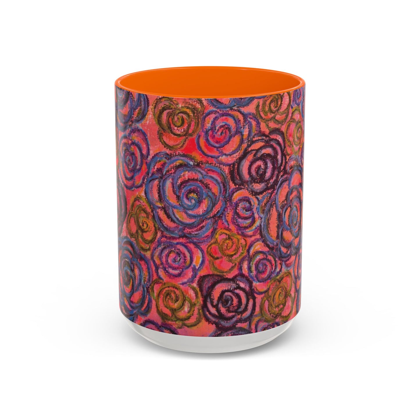 Art Accent Mug - Electric Pink Roses